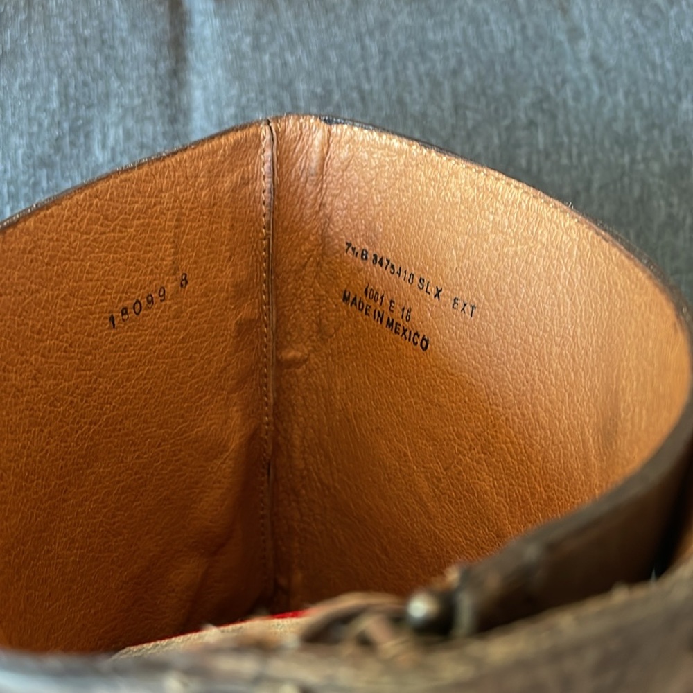 FRYE Jayden riding boots long brown oiled leather size US 8 - Picture 7 of 13